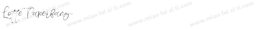 Lotte Paperfang字体转换